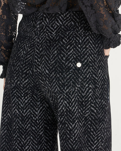JEANS FIVE WIDE LEG DENIM CHEVRON