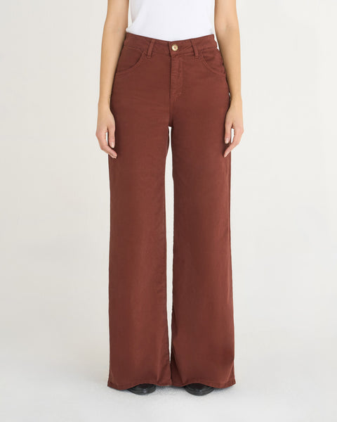 PANTALONE FIVE WIDE LEG GABARDINA