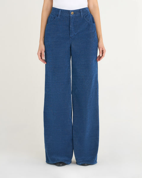 PANTALONE FIVE WIDE LEG VELLUTO