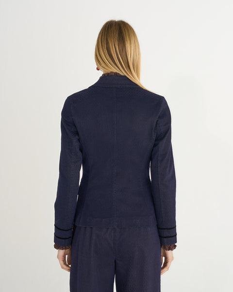 BLAZER FIT SLIM DENIM VELLUTO