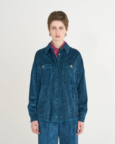 CAMICIA CHANDRA OVER VELLUTO STRETCH