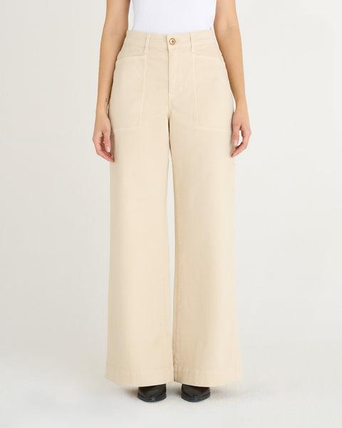 PANTALONE GILDA WIDE LEG GABARDINA