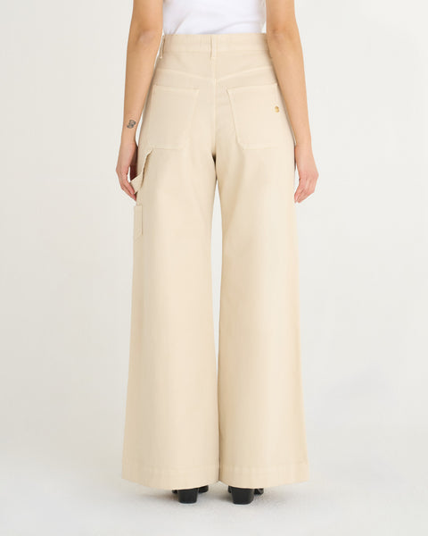 PANTALONE GILDA WIDE LEG GABARDINA