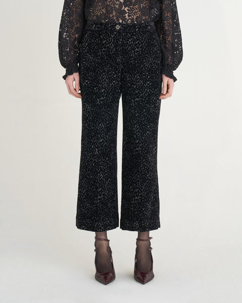 PANTALONE MARIELLA WIDE LEG FLOCK