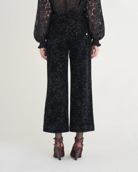 PANTALONE MARIELLA WIDE LEG FLOCK