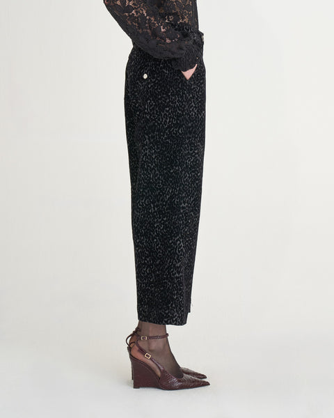 PANTALONE MARIELLA WIDE LEG FLOCK