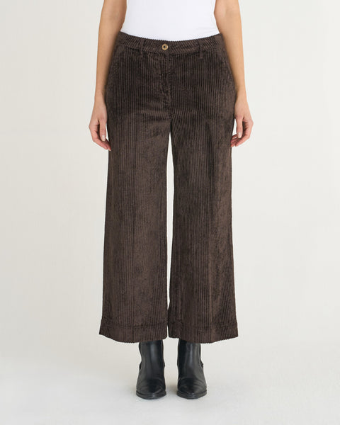 PANTALONE MARIELLA WIDE LEG VELLUTO