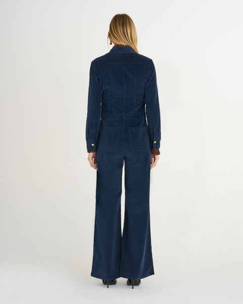 TUTA GRAFF WIDE LEG VELLUTO