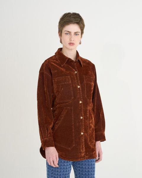 CAMICIA LORY OVER DENIM STRETCH