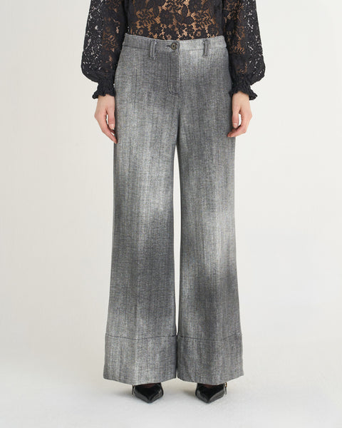 PANTALONE DAISY WIDE LEG FELPA