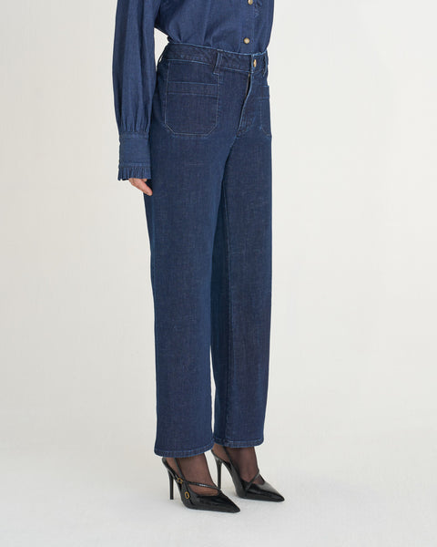 JEANS SANDRA STRAIGHT DENIM ORGANICO