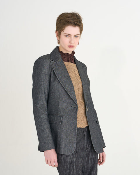 BLAZER 1P REGULAR DENIM ORGANICO