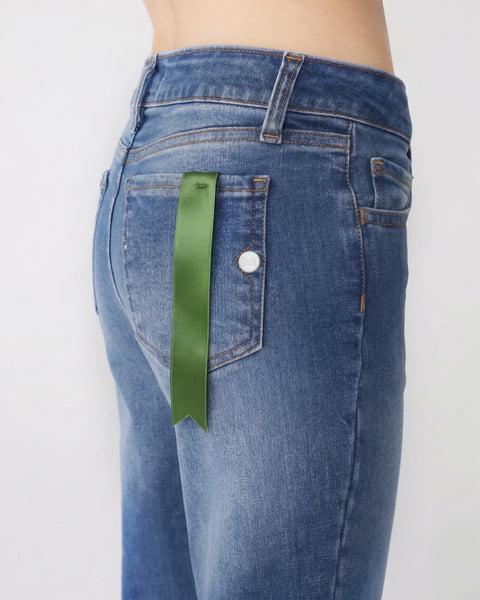JEANS KENYA HEM CROPPED ORGANIC DENIM