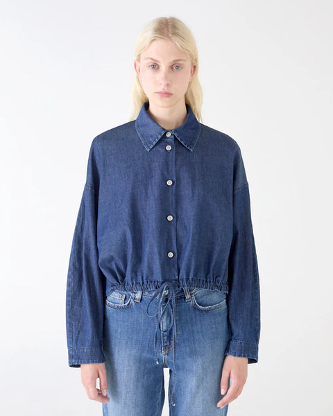 CAMICIA BUBBLE REGULAR CHAMBRAY STRETCH