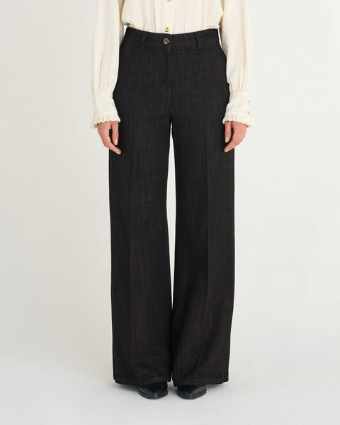 JEANS FLAIRE SMOCKING JAPAN DENIM