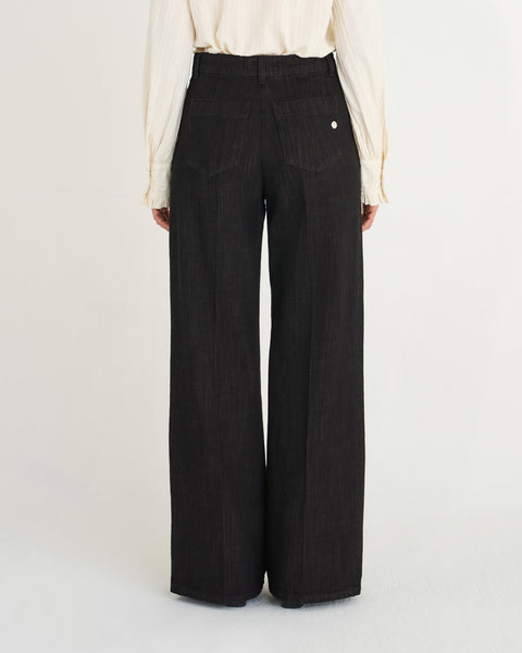 JEANS FLAIRE SMOCKING JAPAN DENIM