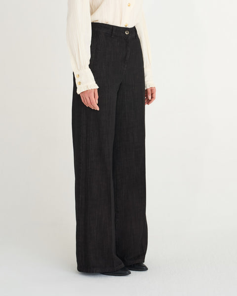 JEANS FLAIRE SMOCKING JAPAN DENIM