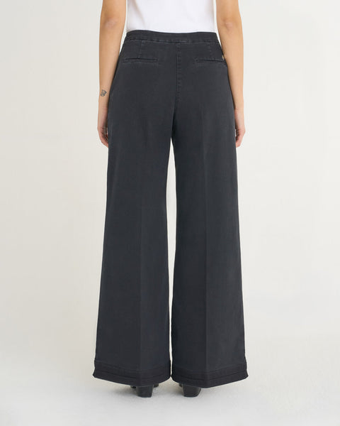 JEANS FLAIRE SMOCKING DENIM STRETCH