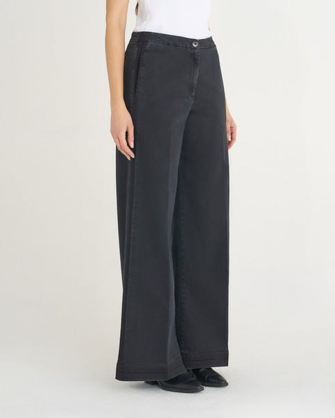 JEANS FLAIRE SMOCKING DENIM STRETCH
