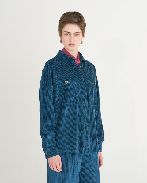 CAMICIA CHANDRA OVER VELLUTO STRETCH