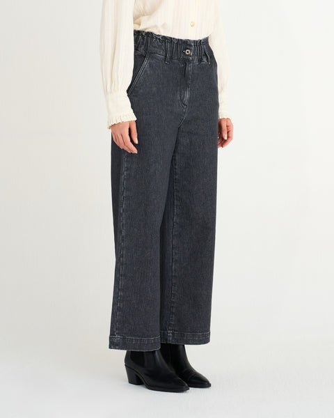 JEANS MINA CROPPED DENIM ORGANICO