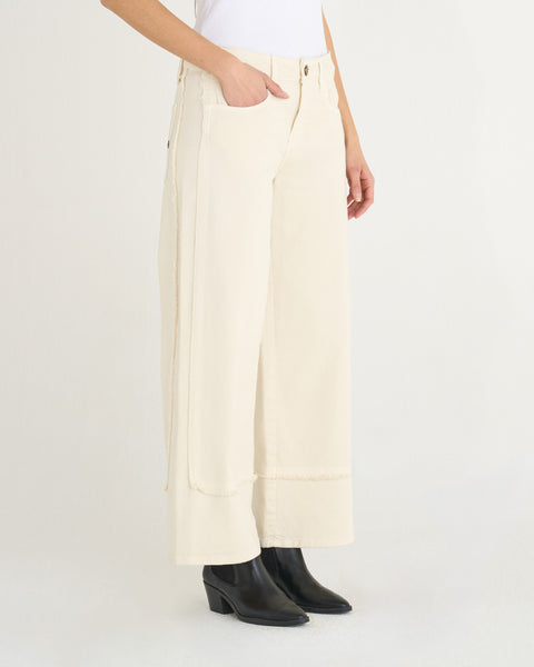 PANTALONE TRIS CROPPED DRILL STRETCH
