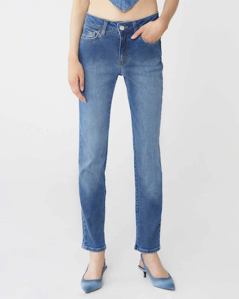 JEANS KENYA HEM CROPPED ORGANIC DENIM