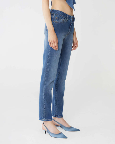 JEANS KENYA HEM CROPPED ORGANIC DENIM