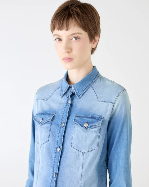 CAMICIA COLORADO SLIM CHAMBRAY STRETCH