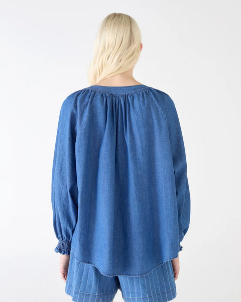 BLUSA MOUSSE REGULAR CHAMBRAY STRETCH