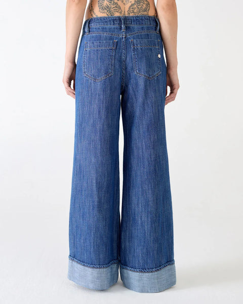 JEANS ROLL WIDE LEG JAPAN DENIM