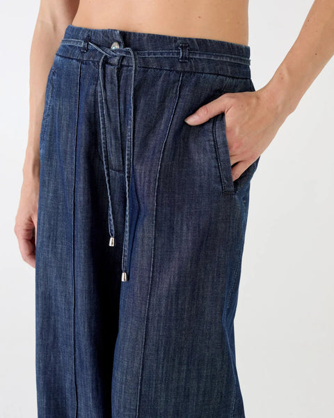 PANTALONE FLAVIA WIDE LEG CHAMBRAY