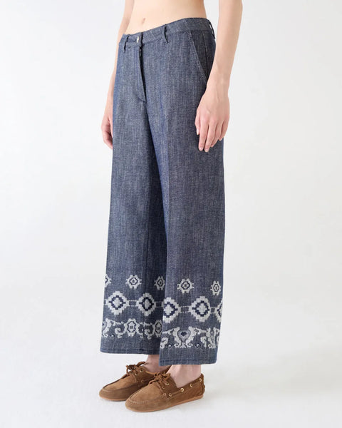 PANTALONE MARIELLA CROPPED JAQUARD
