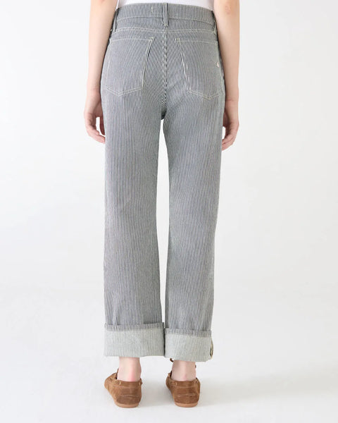 PANTALONE ROLL WIDE LEG BASTONCINO STRETCH