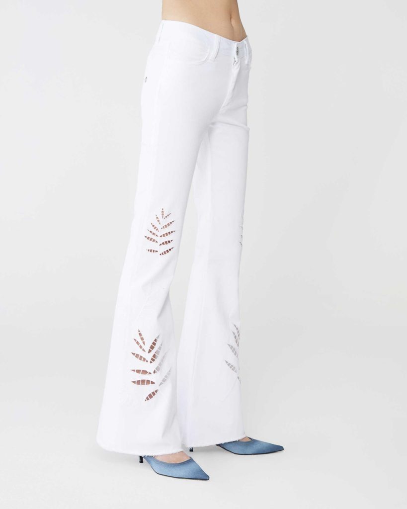 TROUSER LOLA SUMMER BUUTCUT EMBROIDERY STRETCH